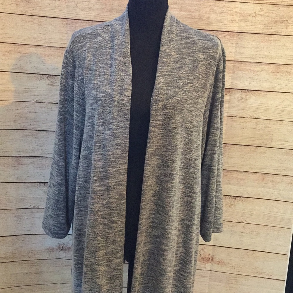 Lightweight grey/white cardigan by Charter Club
